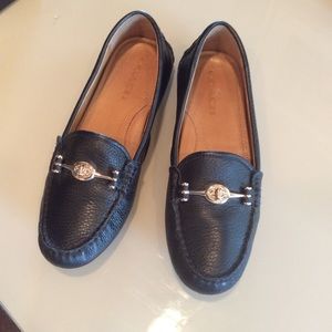 Coach Arlene Pebble Grain Leather Loafers